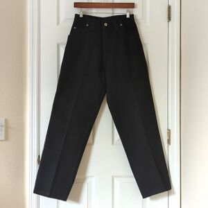 Southpole 90's Vintage Rigid Embroidered Pocket Slim Straight Leg Jeans Black 29